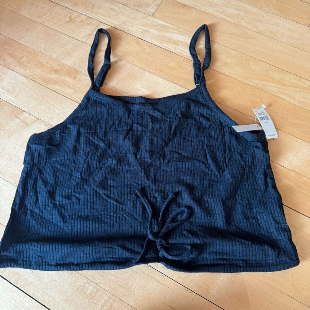 Aerie black spaghetti strap tank top size S m3